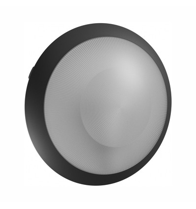 Plafonnier à Capteur E27 Repiquable - IP65, Ø30cm, Hauteur : 9cm, Capteur micro-ondes, IK08, sans source lumineuse