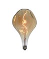 Ampoule LED E27 4W Filament Spirale - A165, verre ambré, 2700K, 250lm, Ø16,5cm