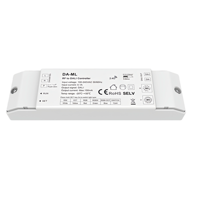 LEDlife rWave DALI contrôleur - Push-dim, décharge aux deux extrémités