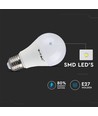 5 pièces ampoule LED RGBW - 6W, Avec télécommande RF, E27