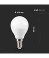 5 pcs. Ampoule LED RGBW - 4,8W, télécommande RF, dimmable, E14