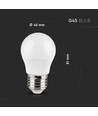Lot de 5 ampoules LED Wifi E27 5W - G45, Tuya/Smart Life, fonctionne avec Google Home