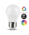 Lot de 5 ampoules LED Wifi E27 5W - G45, Tuya/Smart Life, fonctionne avec Google Home