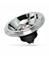 Spot LED 12W AR111 GU10 - 4000K, 15 degrés, COB, noir, garantie 5 ans