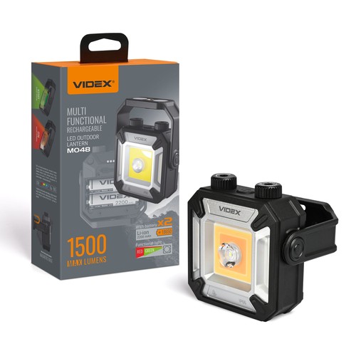 Lanterne et lampe de poche LED multifonctionnelle 10W - 1500lm, IP66, magnétique, USB-C, powerbank, extérieur et camping