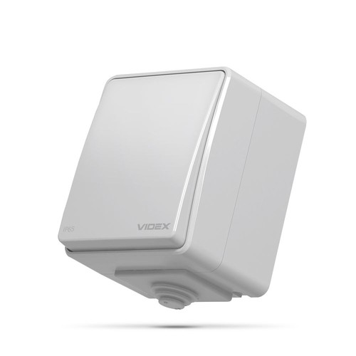 Interrupteur extérieur à 1 canal - IP65, 73x63mm, gris