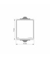 Interrupteur extérieur à 1 canal - IP65, 73x63mm, gris