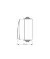 Interrupteur extérieur à 1 canal - IP65, 73x63mm, gris