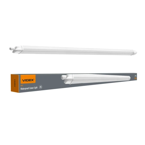 Réglette LED complète 120cm 40W - câblage traversant, IP65, 5000K