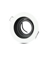 Spot encastrable GU10 - Rond, blanc, aluminium, perçage : Ø90 mm, dim : Ø100 mm, sans source lumineuse
