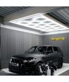 Kit complet LED Hexagone 591W RA95 14 sections + cadre - Connexion électrique incluse
