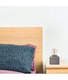 Lampe à poser carrée en béton - Douille E27, Ø16cm, câble 2m avec interrupteur, béton gris