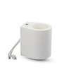 Spot en saillie G9 en plâtre, rond - Blanc, max 25W, IP20 intérieur, sans source lumineuse
