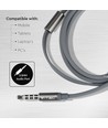 Casque audio gris avec fil - Prise jack 3.5mm, IP20