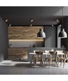 Vt-974 lampe GU10 - ronde noire