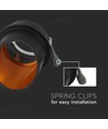 Vt-974 lampe GU10 - ronde noire