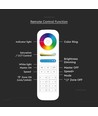 Télécommande 8 zones pour LED - 3V, blanc, roue chromatique tactile, 2.4GHz, adaptée aux strips LED
