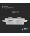 Lampe VT-11012 - 2xGU10, Run, blanc