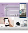 Capteur de porte et fenêtre WiFi - Smart Home, blanc, compatible avec Google Home et Alexa