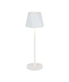 Lampe de table LED rechargeable 1,5W, 5V - Blanc, dimmable 4 niveaux, avec câble USB-C