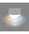 Plafonnier LED 60cm, 15W - 100lm/W, CCT, blanc, IP20