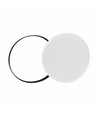 Plafonnier LED 24W Nymphea Black&White Rings avec capteur - CCT, IP54, Ø32cm, bord noir/blanc