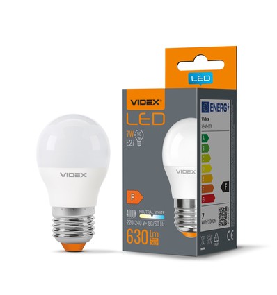 Ampoule LED E27 7W - G45, 4000K, 630lm, 240 degrés