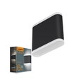 Applique murale LED 6W noire Up/Down - 660lm, IP54 extérieur, 2700K, 110lm/W, source lumineuse incl.