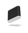 Applique murale LED 6W noire Up/Down - 660lm, IP54 extérieur, 2700K, 110lm/W, source lumineuse incl.