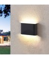 Applique murale LED 6W noire Up/Down - 660lm, IP54 extérieur, 2700K, 110lm/W, source lumineuse incl.