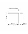 Applique murale LED 6W noire Up/Down - 660lm, IP54 extérieur, 2700K, 110lm/W, source lumineuse incl.