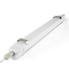 Réglette LED complète 60cm 20W - câblage traversant, IP65, 5000K