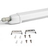Réglette LED complète 60cm 20W - câblage traversant, IP65, 5000K