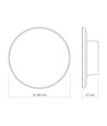 Applique murale DOME 12W - CCT, IP65, noir
