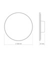 Applique murale DOME 18W - CCT, IP65, noir