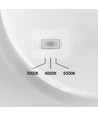 Applique murale DOME 18W - CCT, IP65, blanc