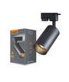 Dim to warm GU10 rail spot - Inclus avec ampoule 6W Dimtowarm, Noir, Monophasé, 1F2W