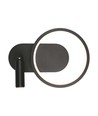 Applique murale LED design 14W - Noir, 1500lm, 25x10x18 cm, source lumineuse incl.