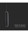 Plafonnier LED design 13W - 1500lm, métal noir, blanc chaud, source lumineuse incluse