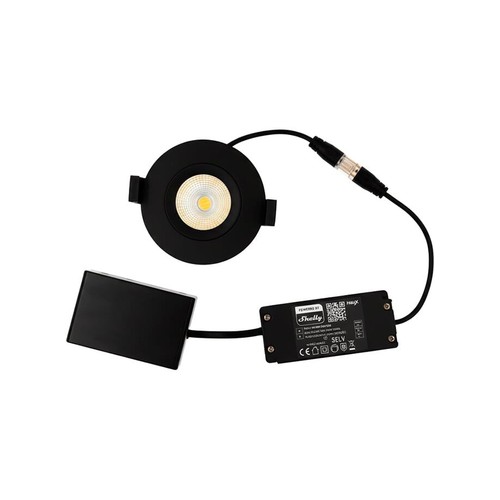 HiluX DS8 Tilt360 - Spot encastrable LED intelligent Shelly, RA95, 2200-6500K, Noir