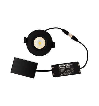 HiluX DS8 Tilt360 - Spot encastrable LED intelligent Shelly, RA95, 2200-6500K, Noir