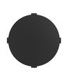 Applique murale ronde 10W CCT - IP65, noir, 360°, 3-en-1 CCT