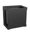 Applique murale 10W Verto Square Cup, CCT - 1200lm, IP65, noir, carrée, lumière asymétrique, intérieur / extérieur