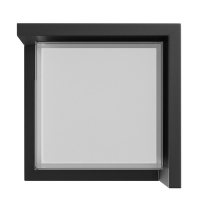 Applique murale 10W Verto Square Edge CCT - 120lm/W, IP65, noir, 3-CCT, 160x160mm
