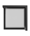 Applique murale 10W Verto Square Edge CCT - 120lm/W, IP65, noir, 3-CCT, 160x160mm