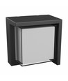 Applique murale 10W Verto Square Edge CCT - 120lm/W, IP65, noir, 3-CCT, 160x160mm