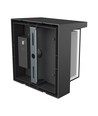Applique murale 10W Verto Square Edge CCT - 120lm/W, IP65, noir, 3-CCT, 160x160mm