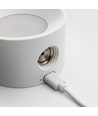 Applique murale rechargeable 4,5W CCT - IP20, ronde, blanche, rotative à 360°, source lumineuse incluse et télécommande