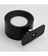 Applique murale rechargeable 4,5W CCT - IP20, ronde, noir mat, rotative à 360°, source lumineuse incluse et télécommande