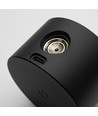 Applique murale rechargeable 4,5W CCT - IP20, ronde, noir mat, rotative à 360°, source lumineuse incluse et télécommande